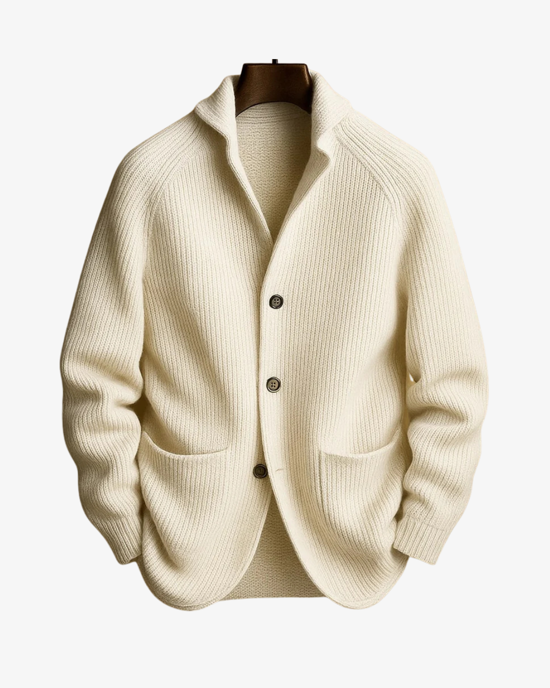 Elliot | Přizpůsobený pletený cardigan s knoflíkovým zapínáním