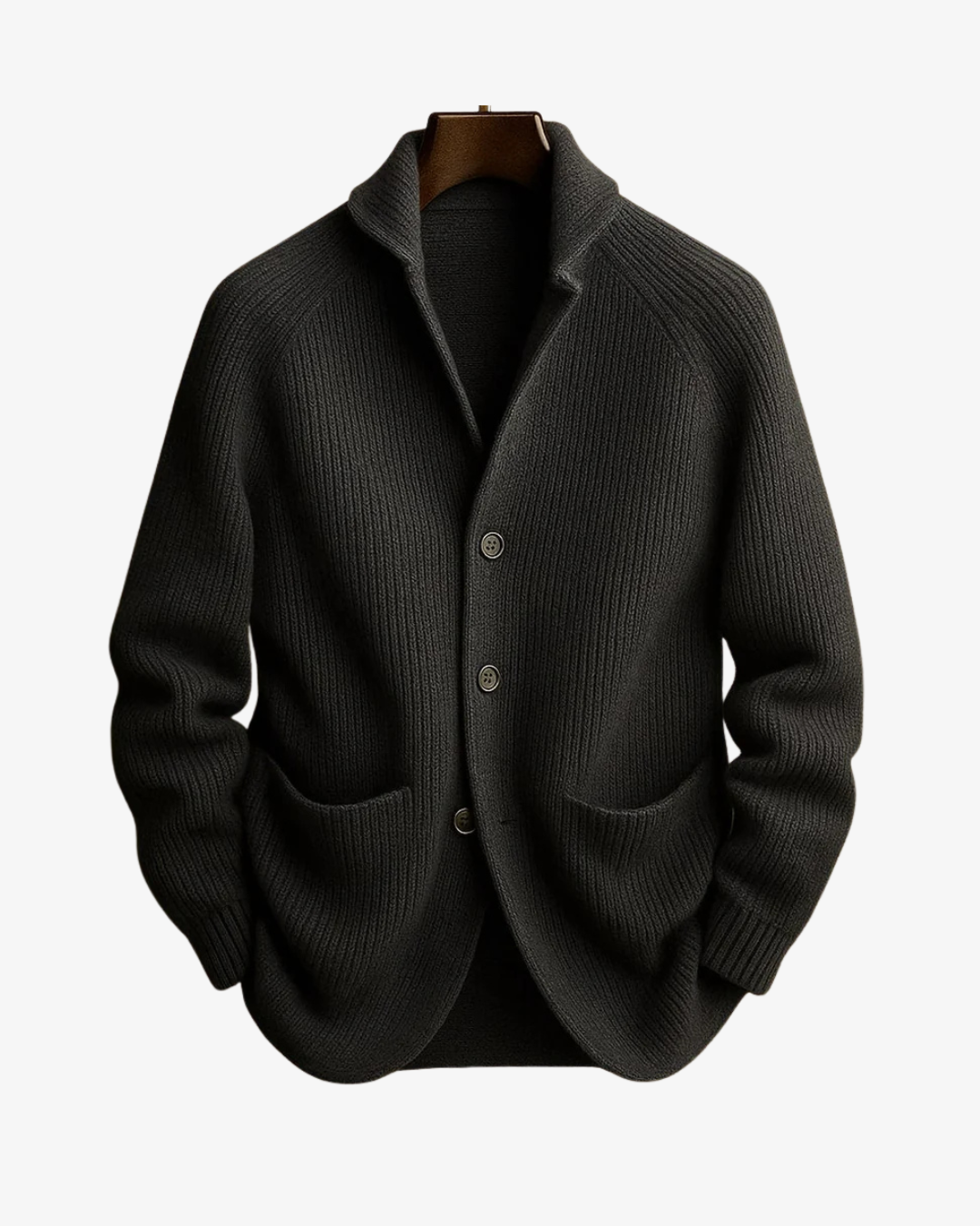 Elliot | Přizpůsobený pletený cardigan s knoflíkovým zapínáním