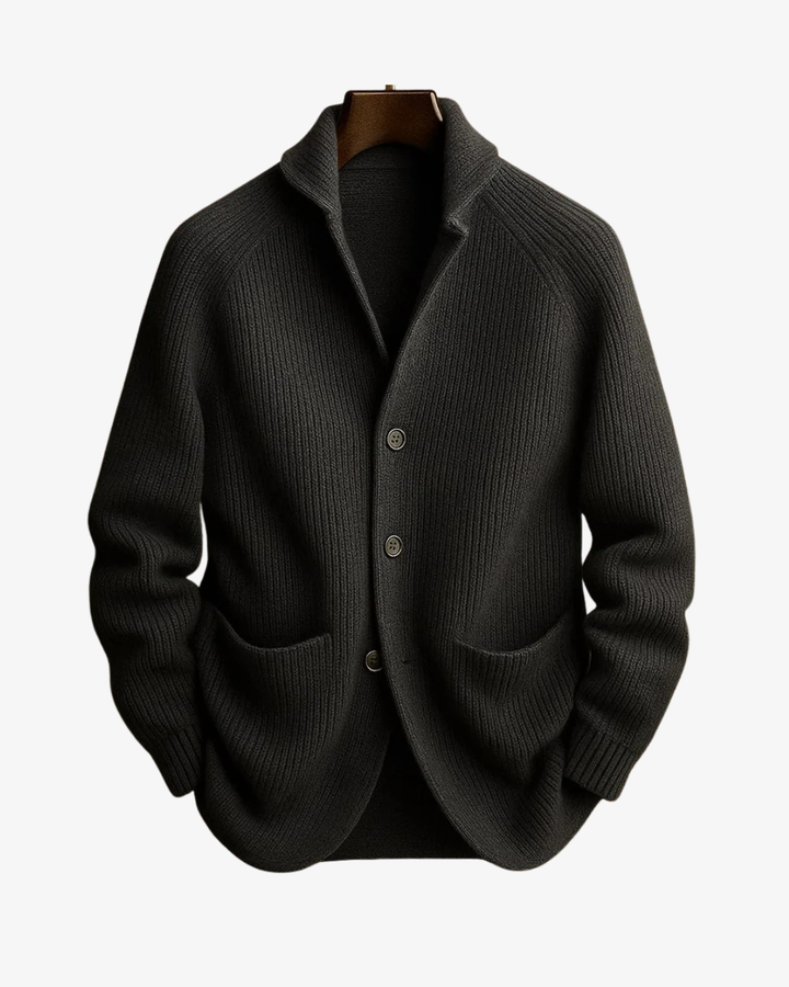 Elliot | Přizpůsobený pletený cardigan s knoflíkovým zapínáním