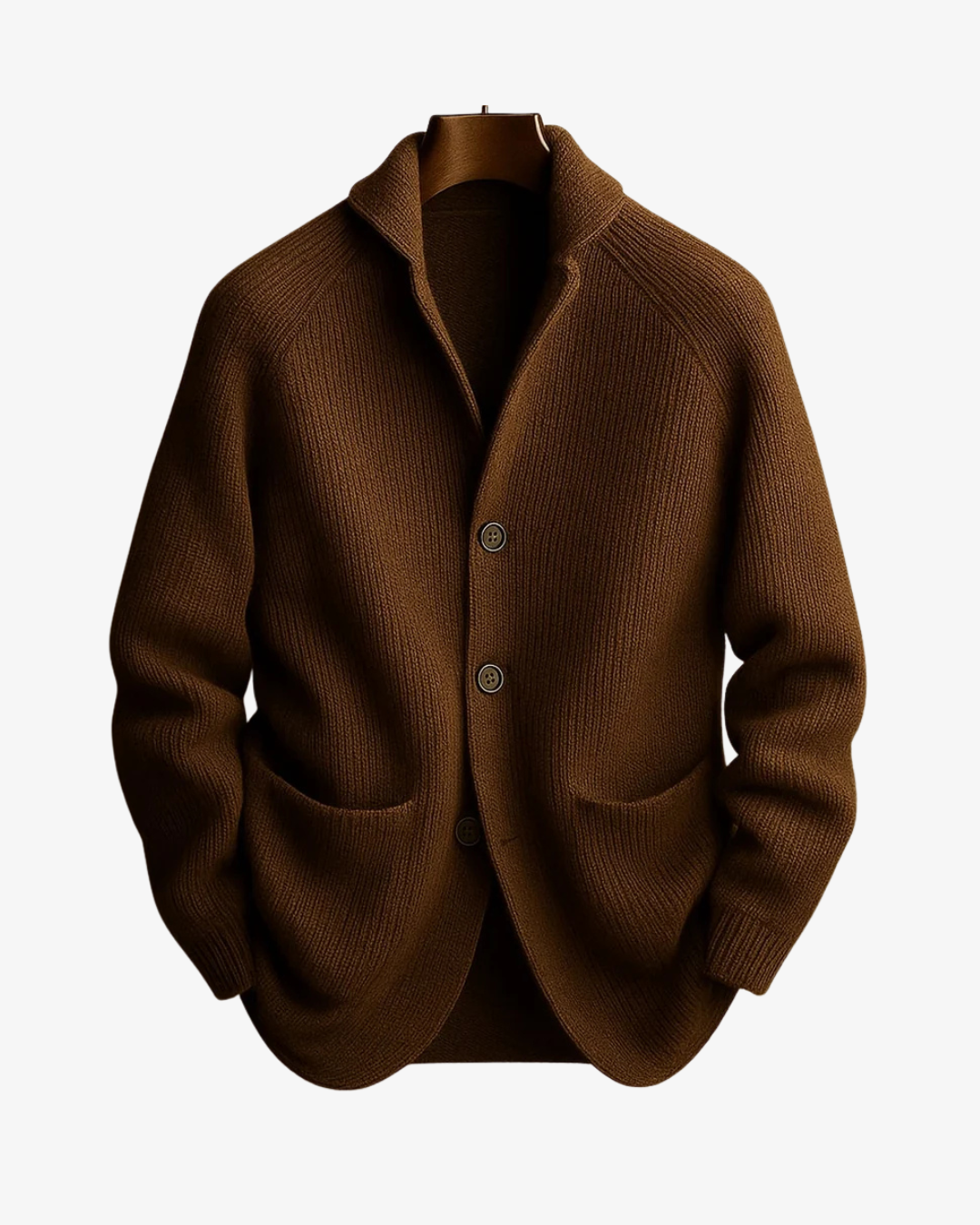 Elliot | Přizpůsobený pletený cardigan s knoflíkovým zapínáním