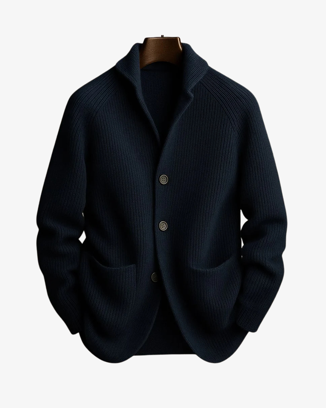 Elliot | Přizpůsobený pletený cardigan s knoflíkovým zapínáním