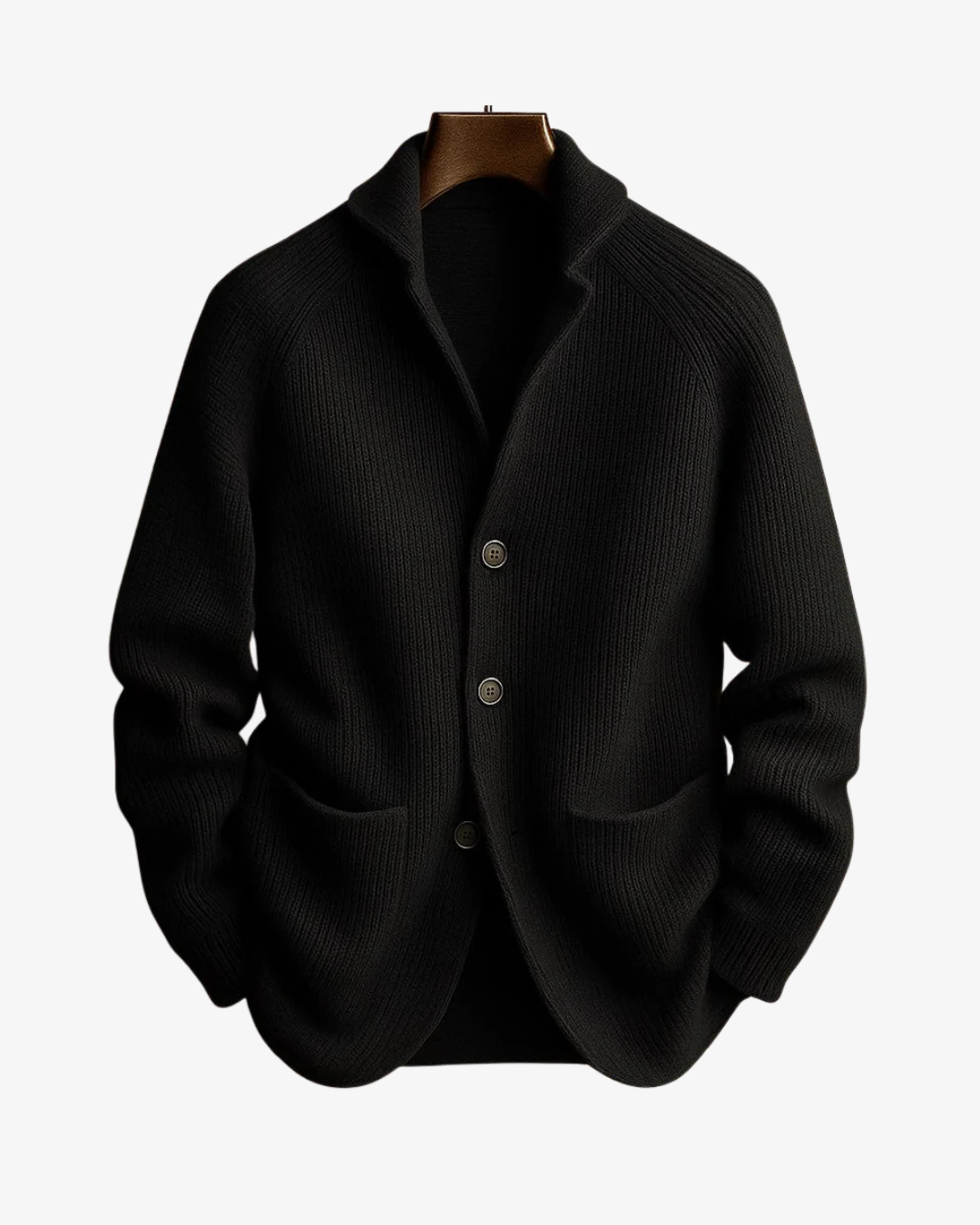 Elliot | Přizpůsobený pletený cardigan s knoflíkovým zapínáním