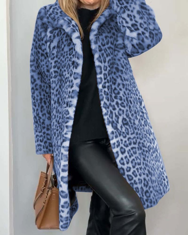 Lysandra™ Elegantní leopardí kabát