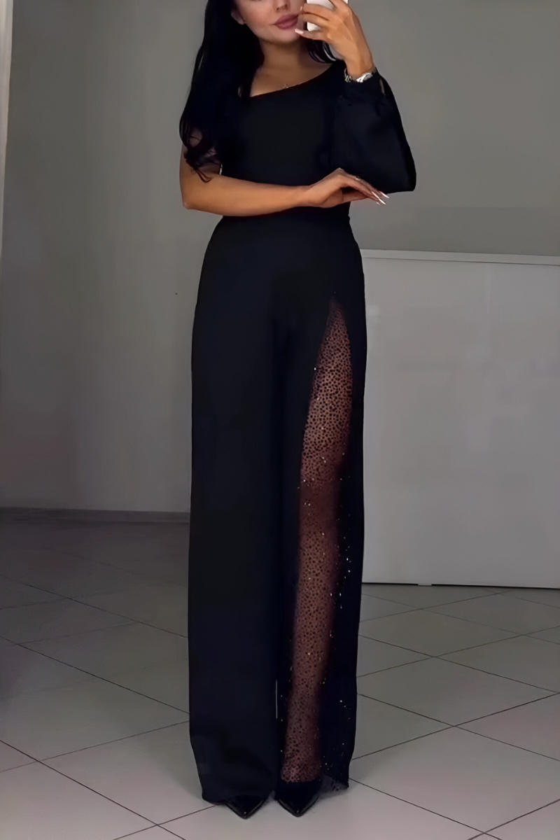 Sofía - Elegantní overal s lesklými detaily