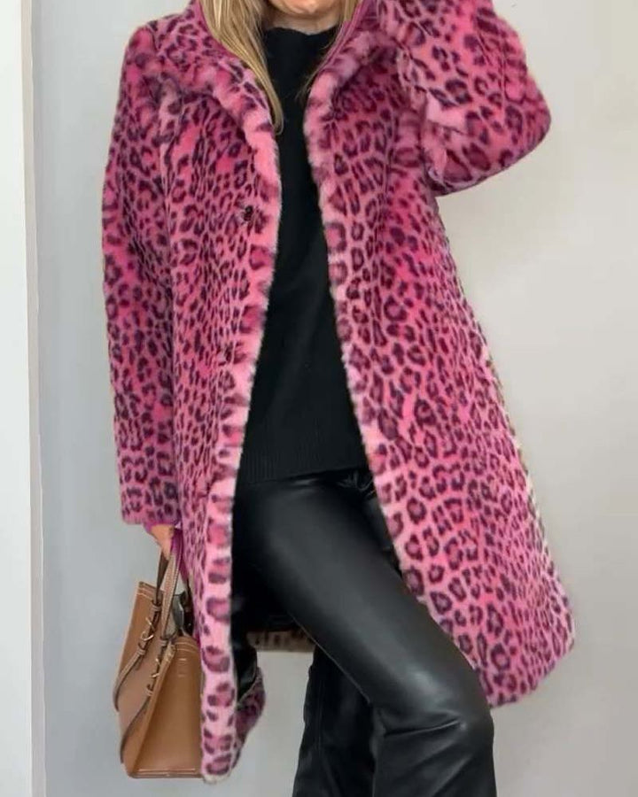 Lysandra™ Elegantní leopardí kabát