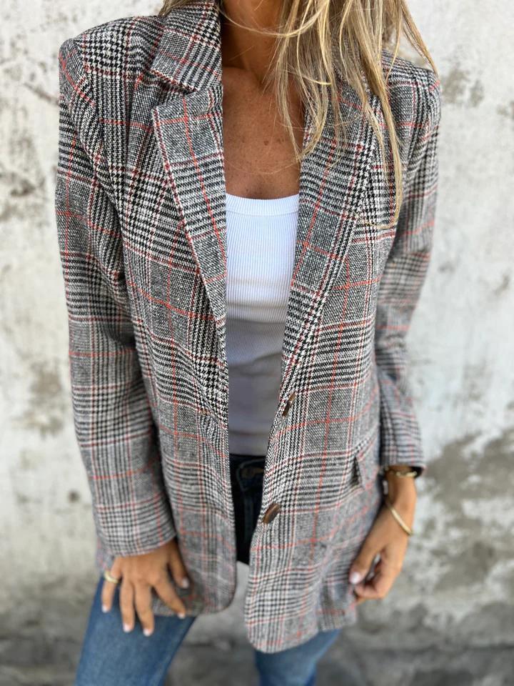 Klára | Elegantní kostkované sako