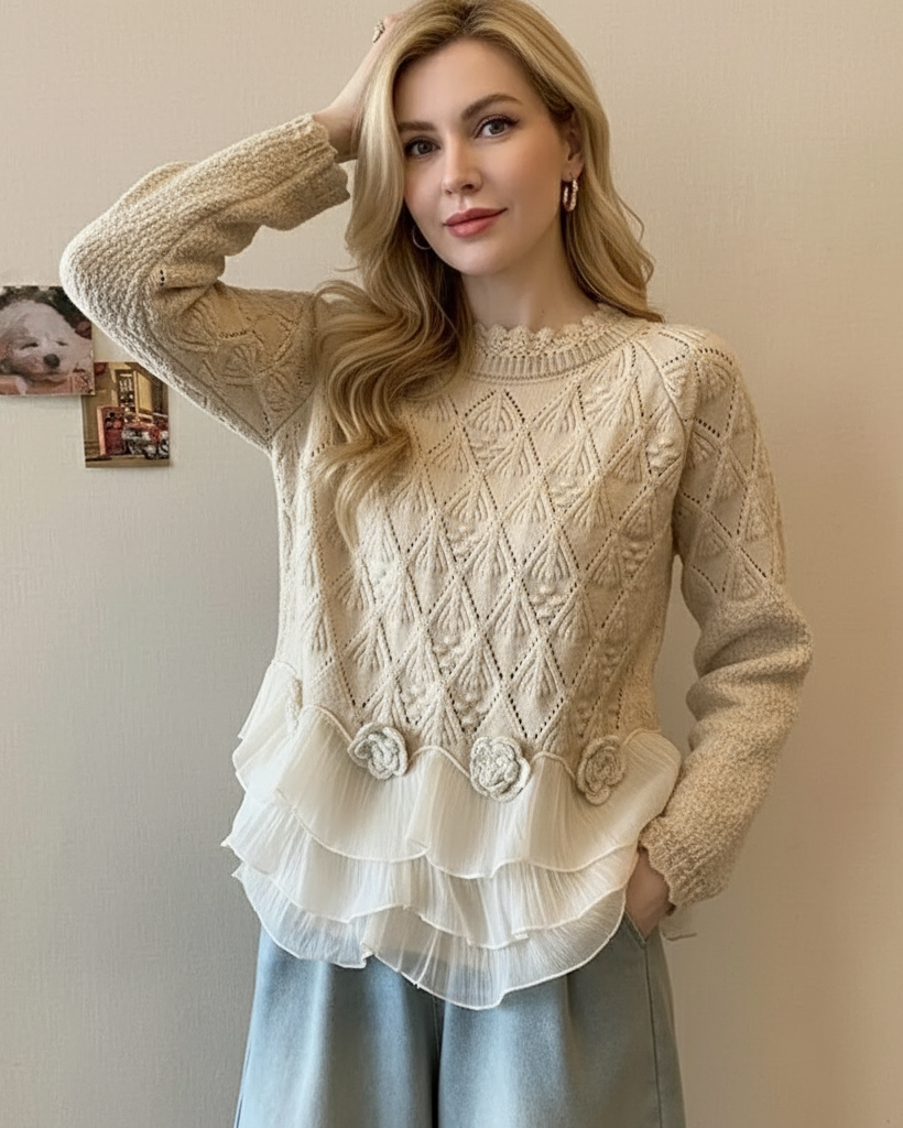 Lucie | Romantický cardigan s volány