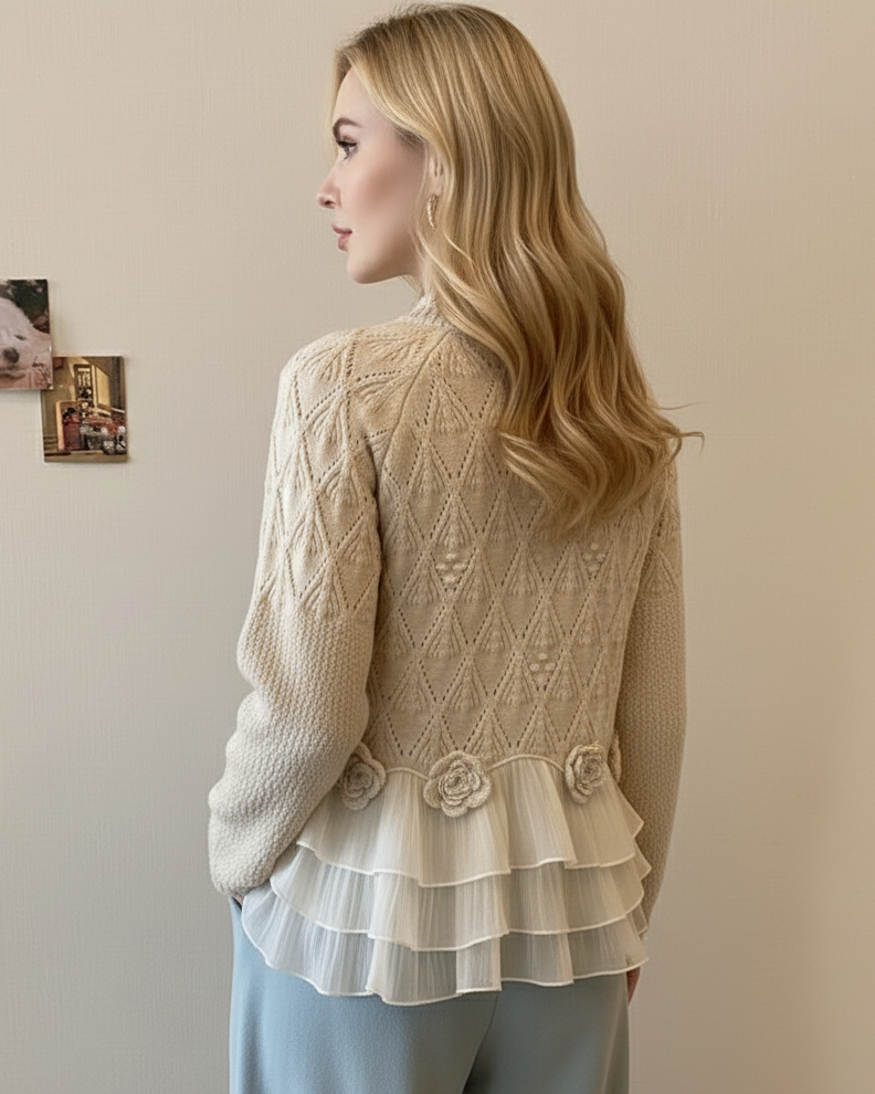 Lucie | Romantický cardigan s volány