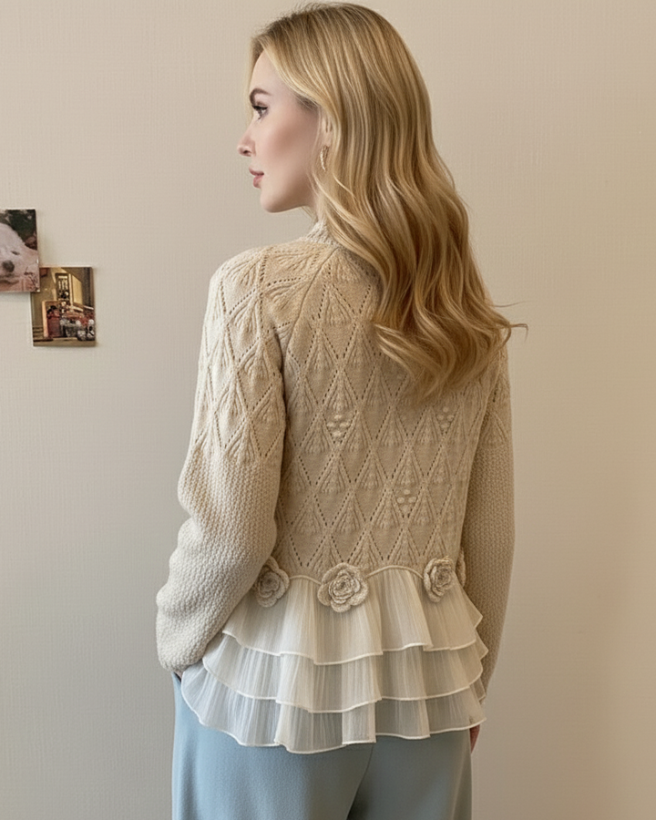 Lucie | Romantický cardigan s volány