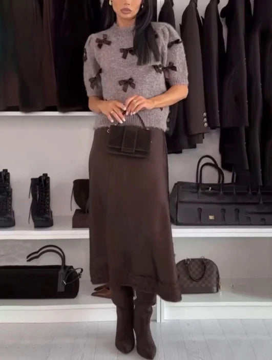 Emilie | Elegantní set se svetrem a sukní