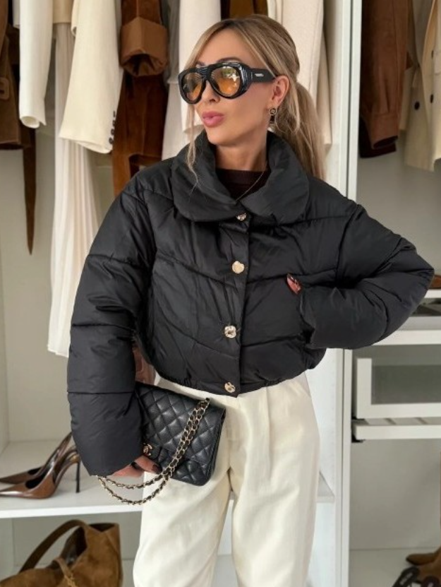 Marie | Elegantní zimní bunda s kožešinovým límcem