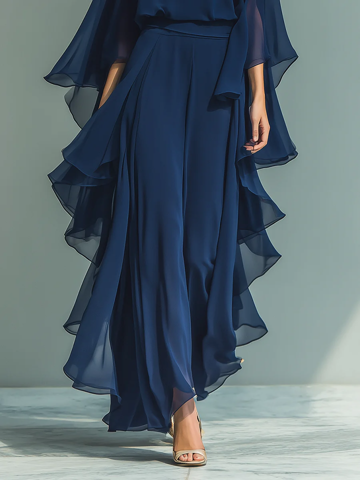 Aurora | Elegantní kompletní souprava z chiffon s volány