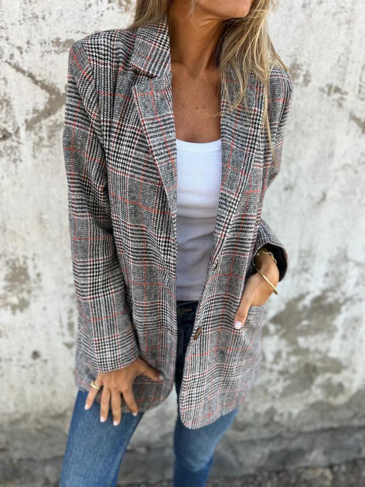 Klára | Elegantní kostkované sako