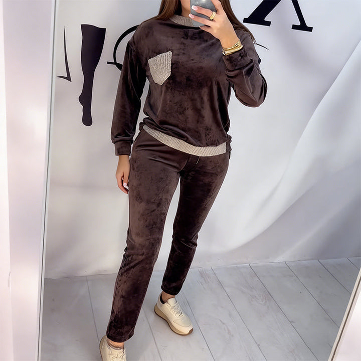 Lucie | Stylový casualový komplet s barevnými bloky