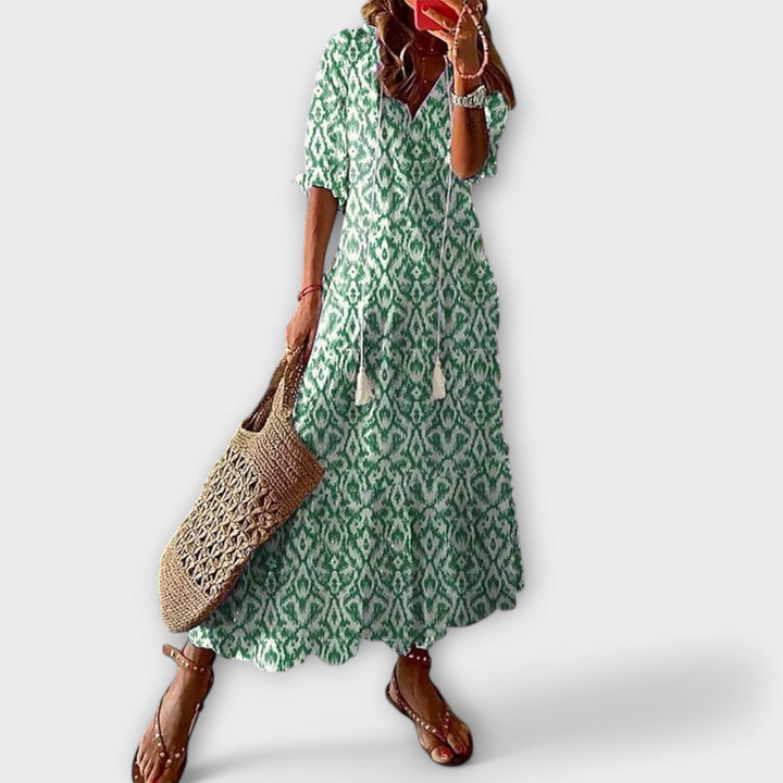 Aria™ | Boho maxi šaty s nastavitelným pasem