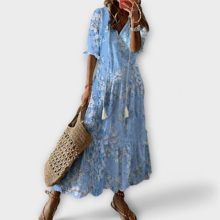 Aria™ | Boho maxi šaty s nastavitelným pasem