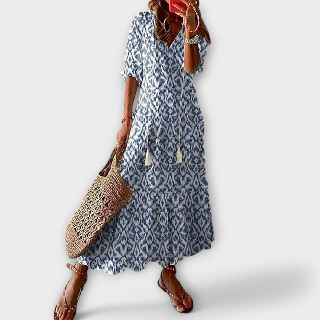 Aria™ | Boho maxi šaty s nastavitelným pasem