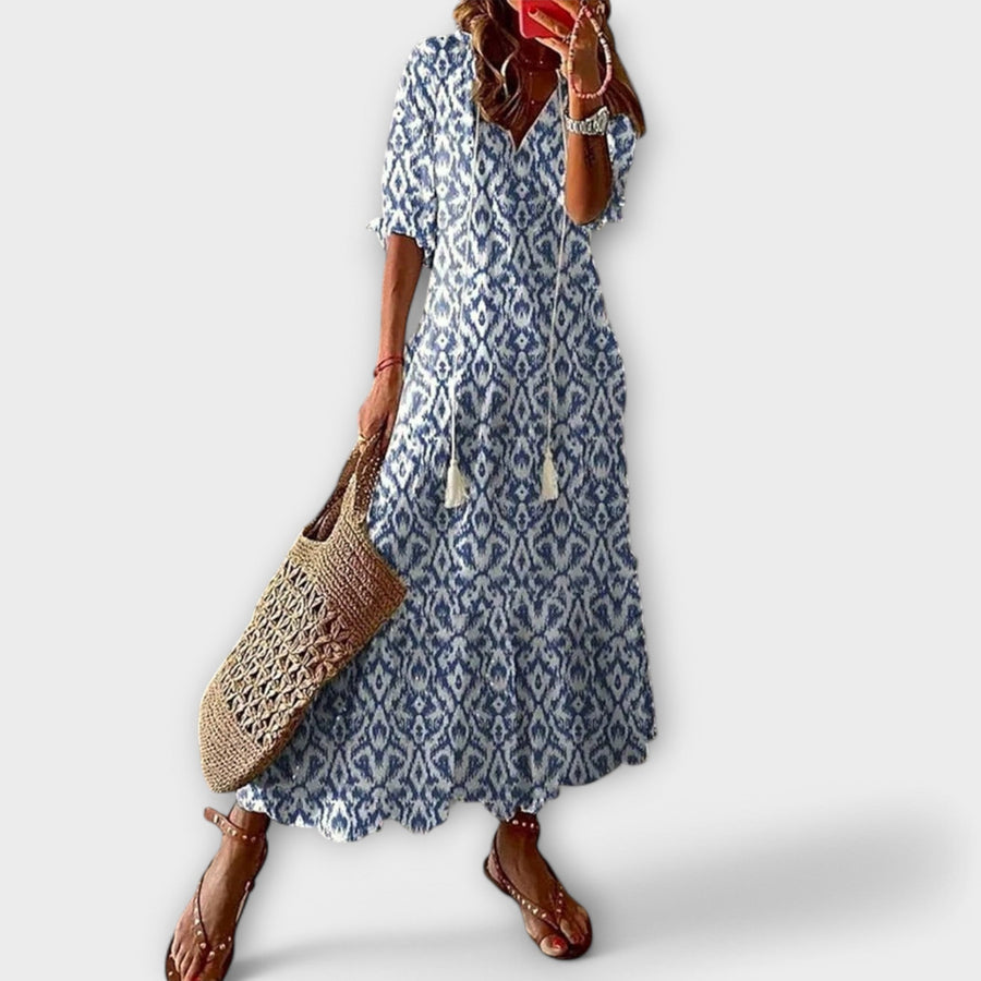 Aria™ | Boho maxi šaty s nastavitelným pasem
